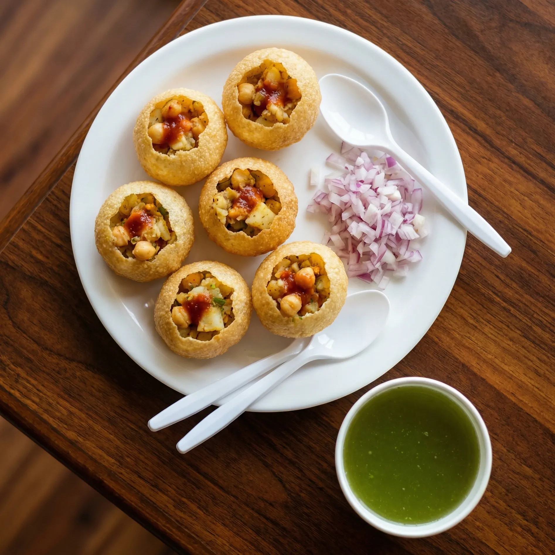 Pani Puri - Signature Indian street food chaat at The Gully Bites Winnipeg
