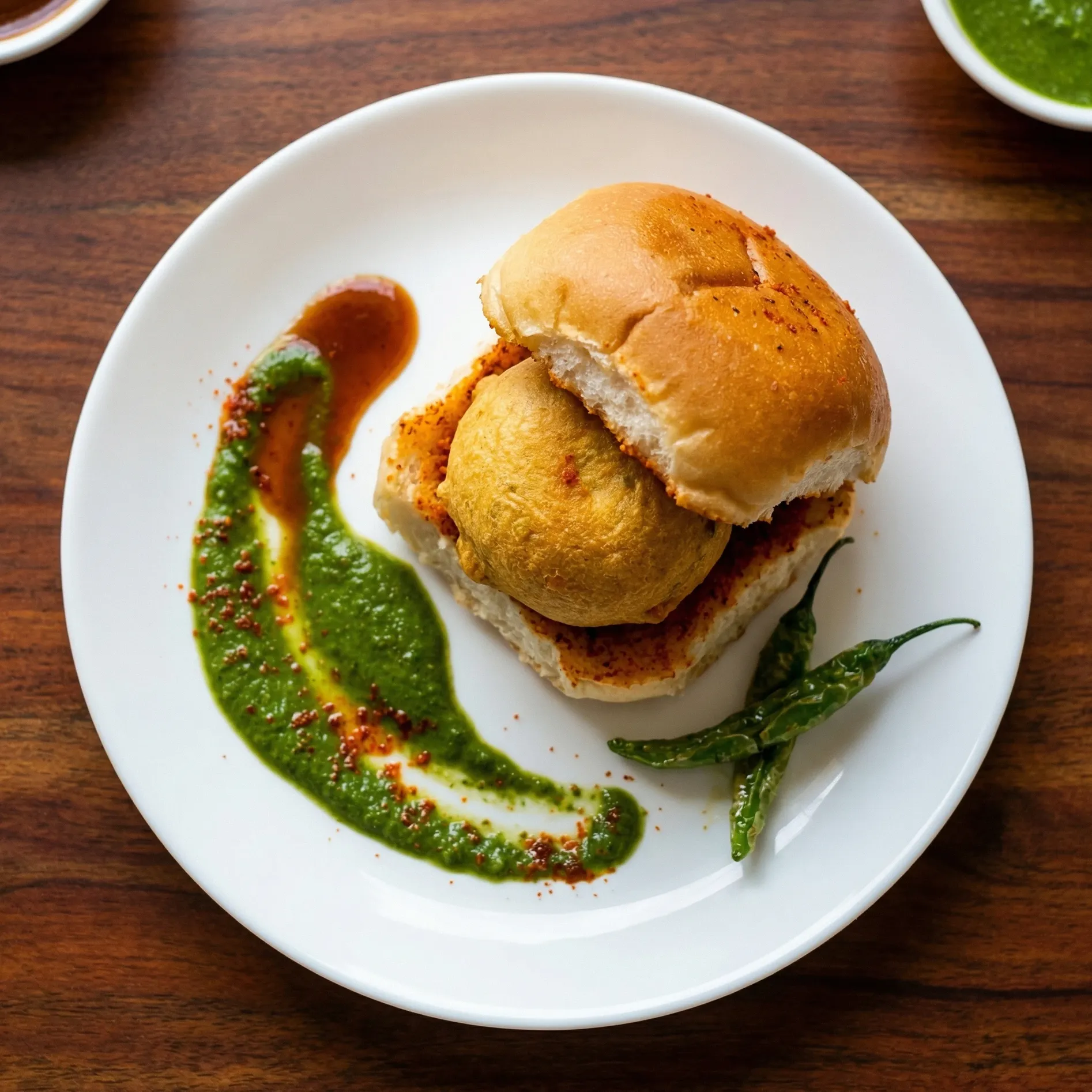 Vada Pav - Mumbai style Indian burger at The Gully Bites Winnipeg