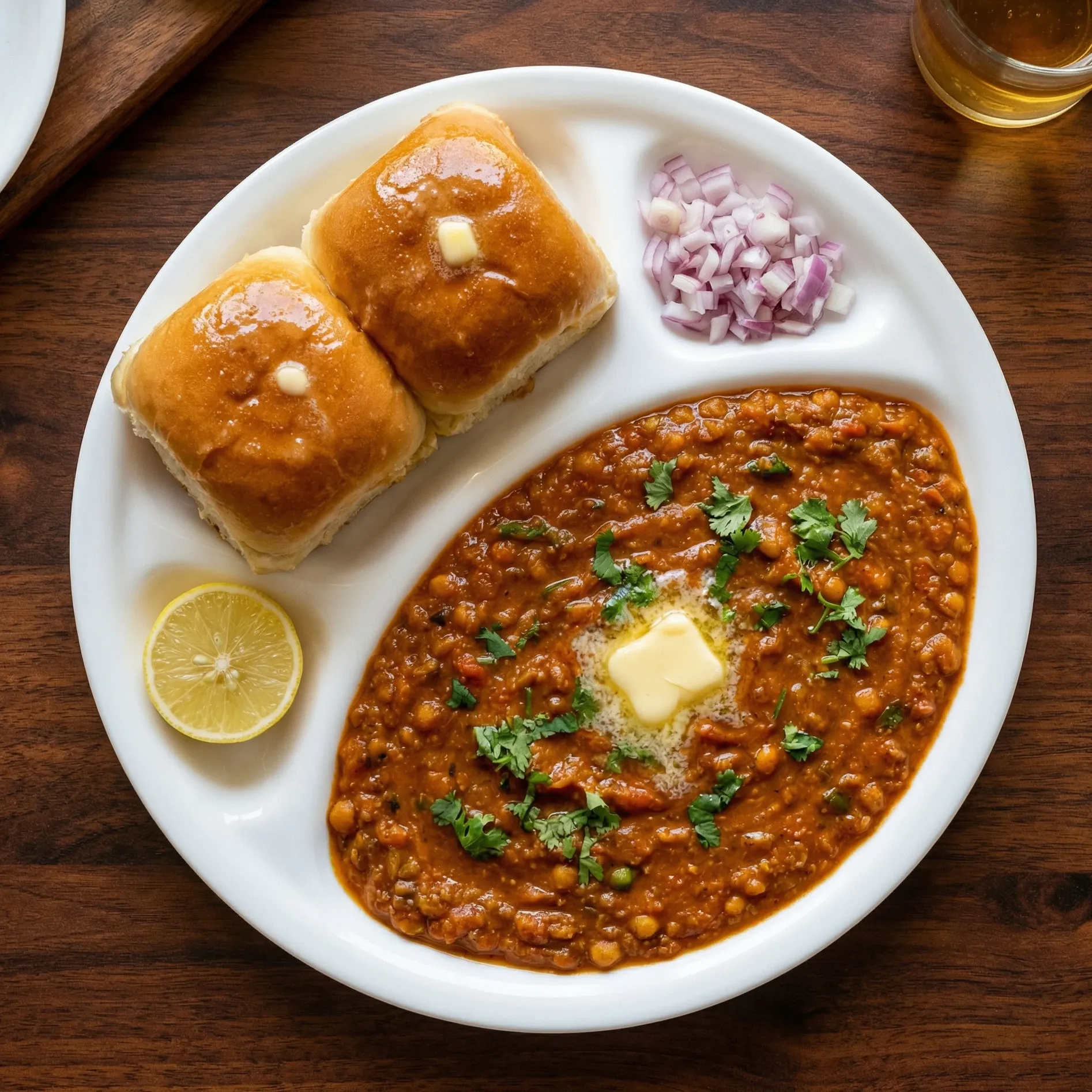 Pav Bhaji - Mumbai street food at The Gully Bites Winnipeg